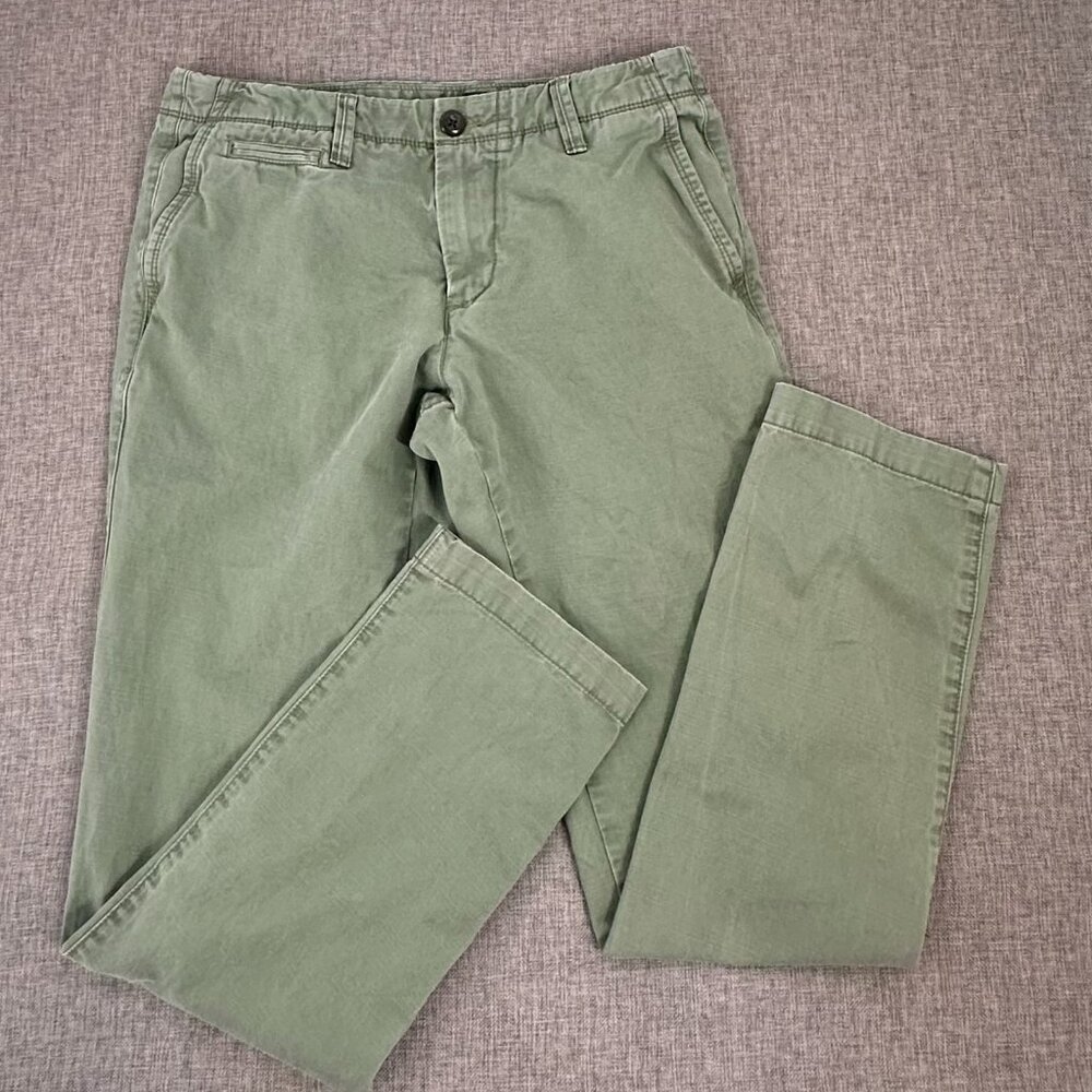 Womens GAP Chino Pants Cotton Slim 29X30 Mid Rise Casual Good Pre-Owned Conditio